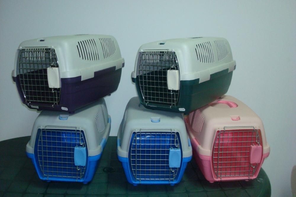 Transportadora nova com fecho e porta metal 47x28x28