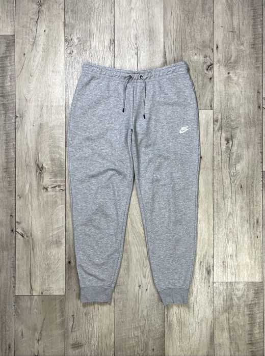 Nike штаны L размер спортивные на манжетах серые