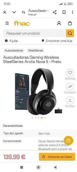 Steel series artic nova 5 wireless