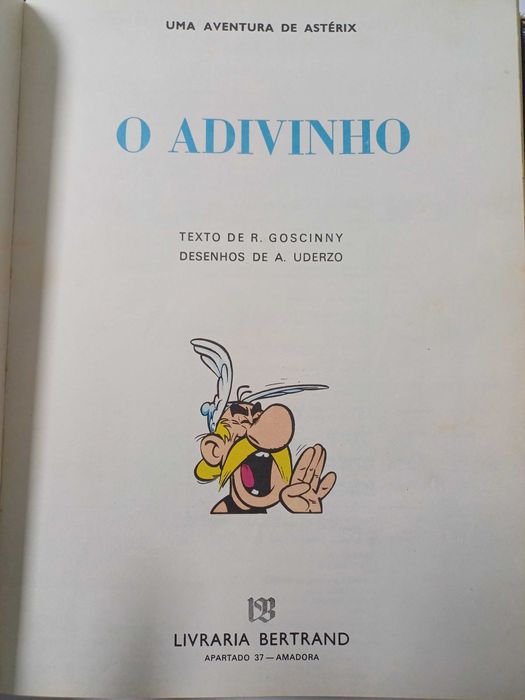 Livro de BD uma aventura de Asterix