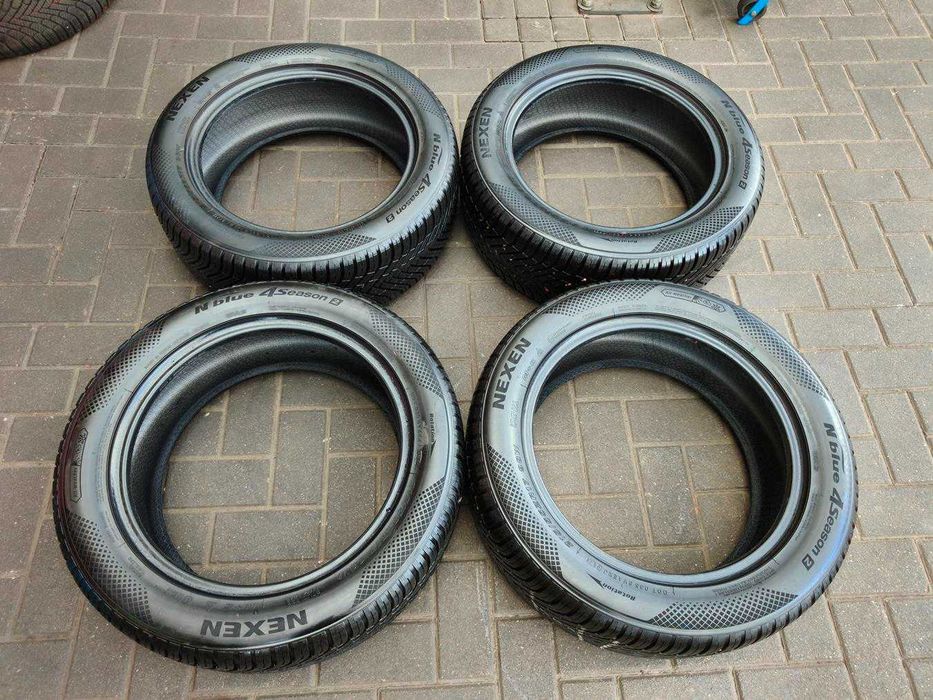 215/55 98W R17 NEXEN NBlue 4Season2 WA2 XL 7.5mm 2024r Całoroczne jak NOWE Opony 4szt Extra Load z Rantem FR