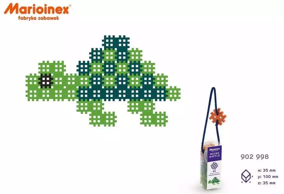 Klocki Micro Wafle 80el. Mario-inex