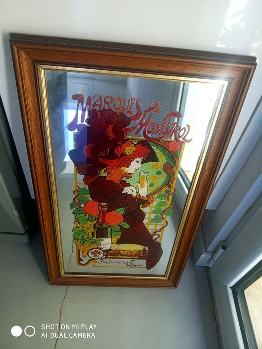 Quadro espelho pintado