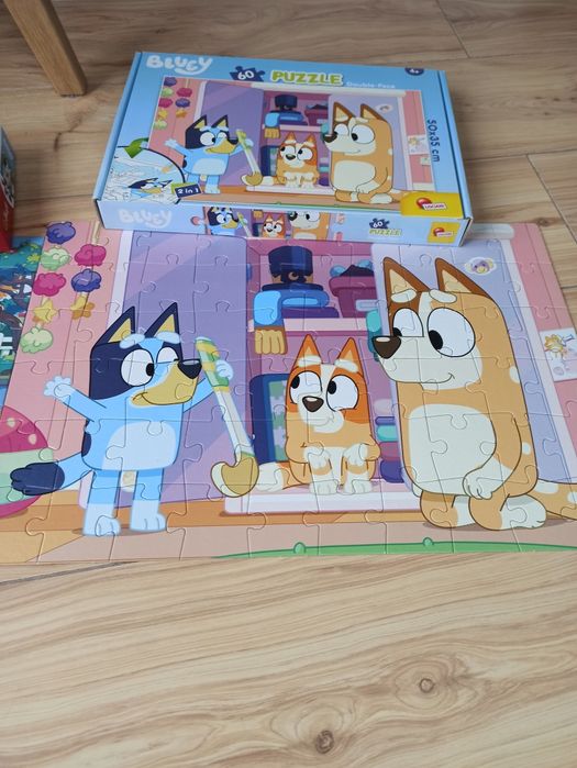 Duży zestaw puzzli Bluey komplet