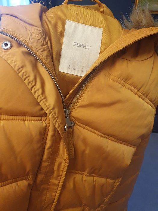 Kurtka damska Esprit jak nowa musztardowa r.S