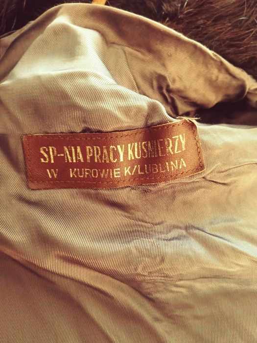 Futro czarne dlugi wlos natura nutria XL