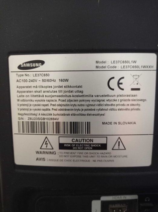 Telewizor SAMSUNG LE37C650L1W