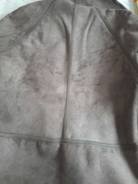 Casaco em Nobuck Taupe