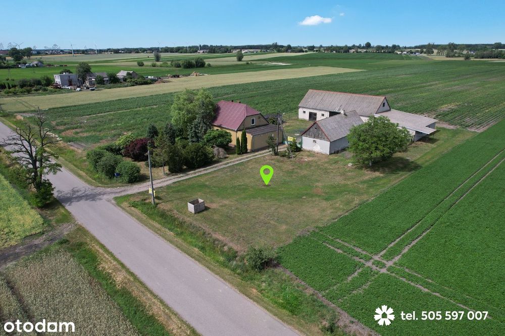 Siedlisko 120 m2 z działką ok. 3000 m2 we wsi Dobre-Wieś.