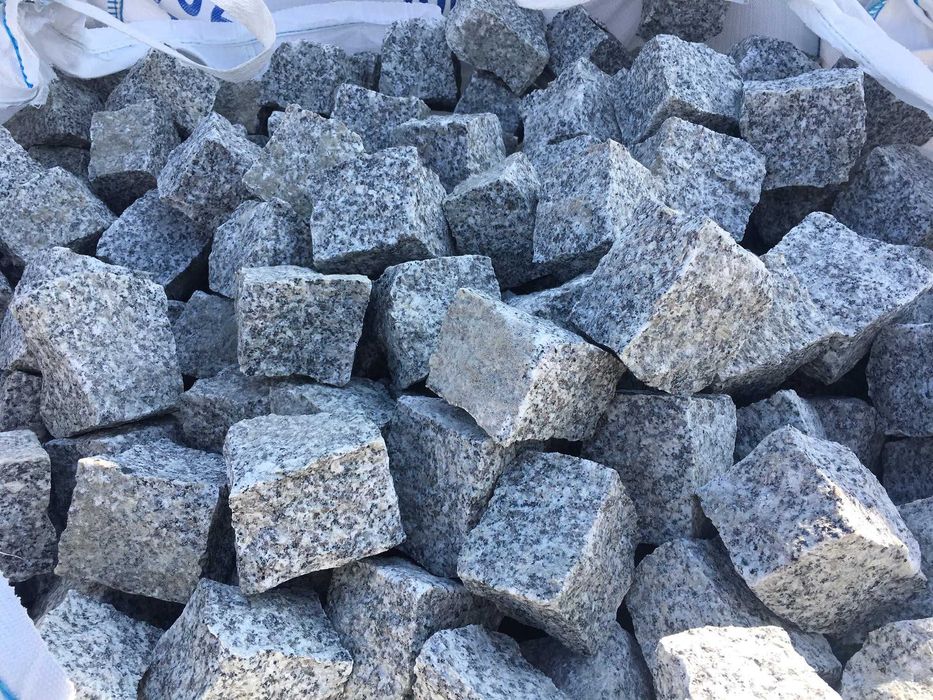 Kostka granitowa szara z rozbiórki