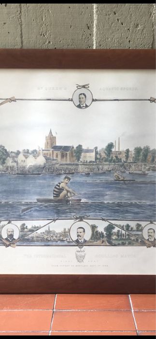 Quadro Clube de Remo vintage