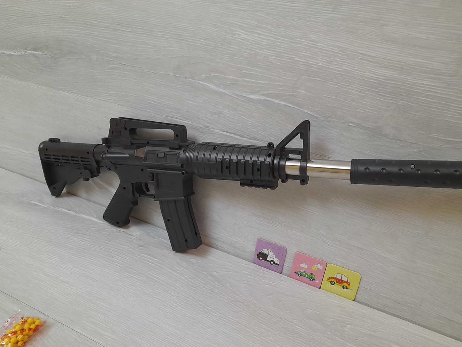 Автомат на пульках, 60см, Арт 777, М-16, винтовка, детский