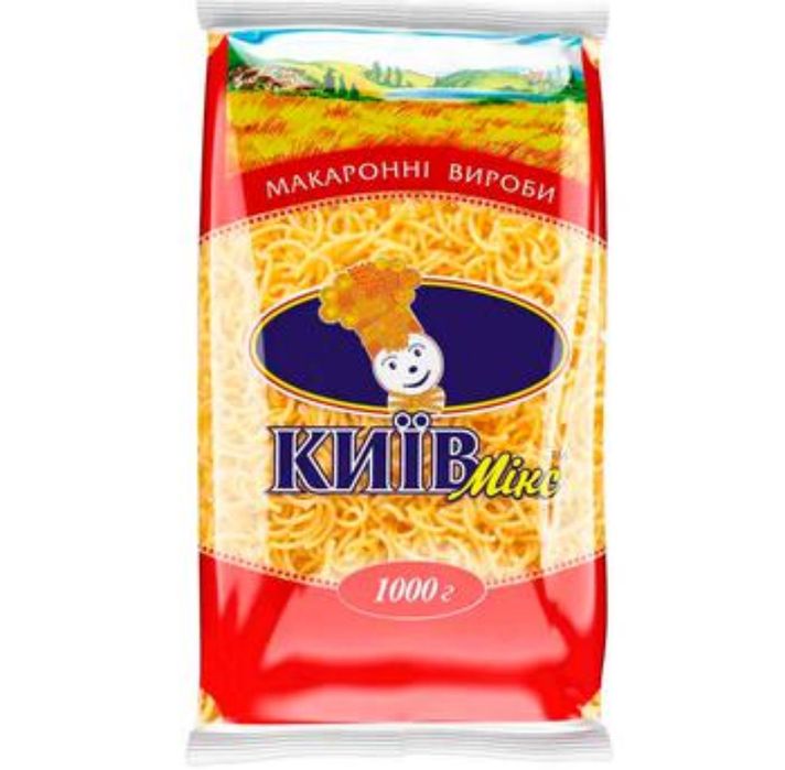 Макаронні вироби Київ мікс 1 кг / макароны / рожки / спагетти, 1 кг