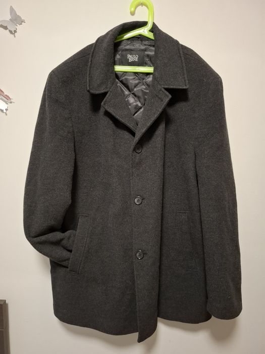 Plaszcz meski elegancki duzy rozmiar wełna kaszmir