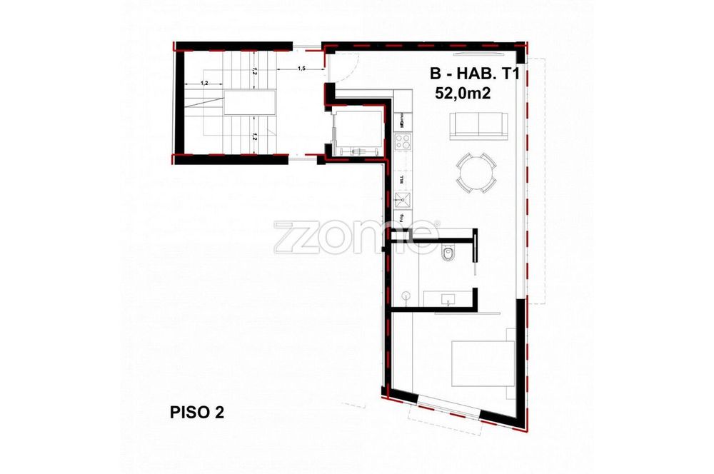 Apartamento T1, ao M-ODU antigo Matadouro, Campanhã, Porto