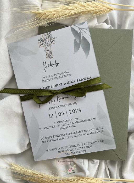 Zaproszenie I Komunia Święta