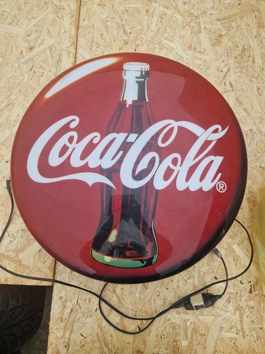Podświetlana reklama coca cola