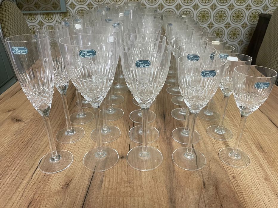 Conjunto de copos de cristal JG Durand VENDO OU TROCO