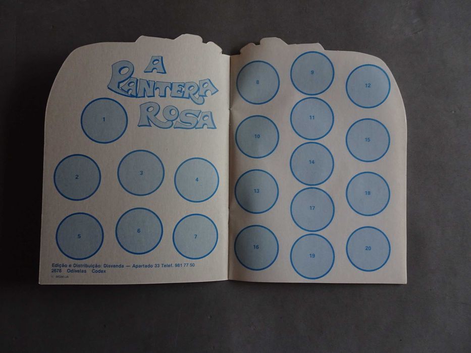 Caderneta de cromos vazia A Pantera Cor de Rosa - Disvenda