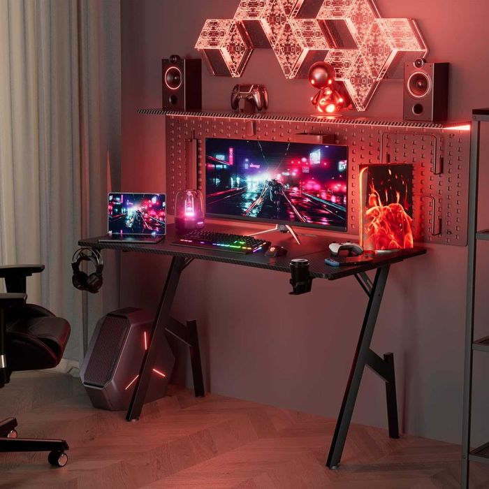 Nowe biurko gamingowe / komputerowe / blat / stelaż / 120x60cm / R158!