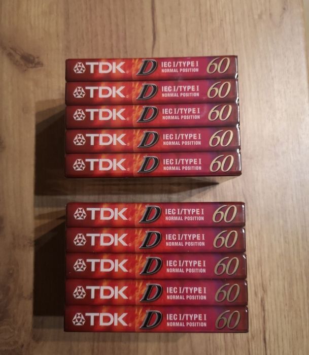 Kasety TDK D60 10 sztuk kasety magnetofonowe