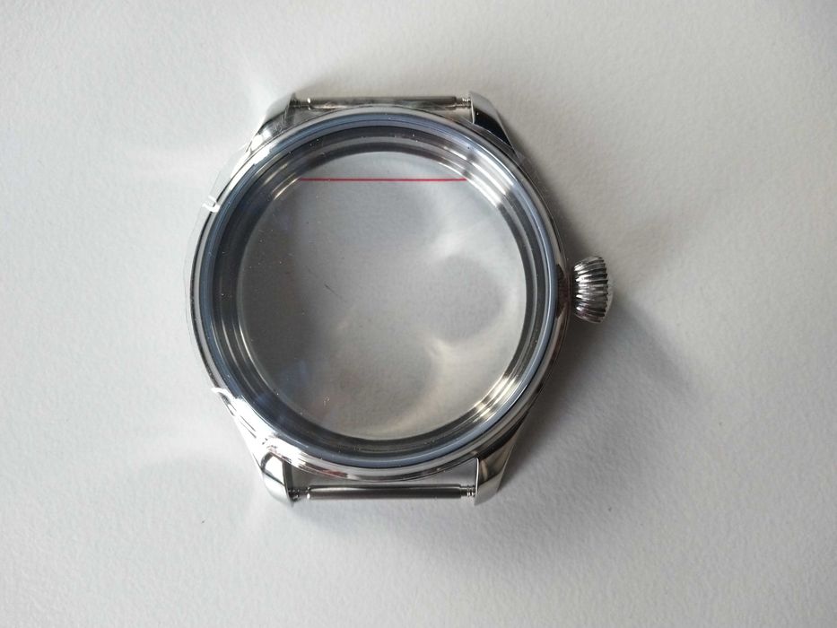 Koperta do zegarka pasówka 44 mm stalowa zakrecana