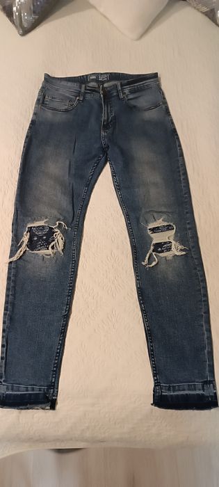 Spodnie dżinsowe rurki rozmiar 30/32