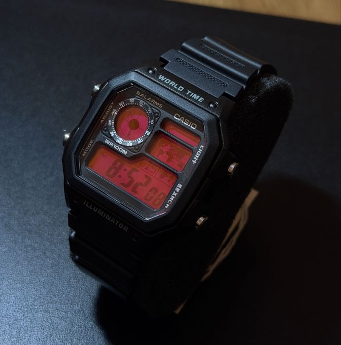 Casio Custom 1200AE „Roze” modyfikowany, unikatowy
