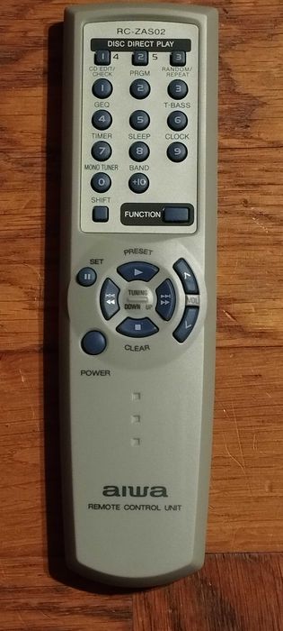 Oryginalny Pilot Remote Control AIWA RC-ZAS02