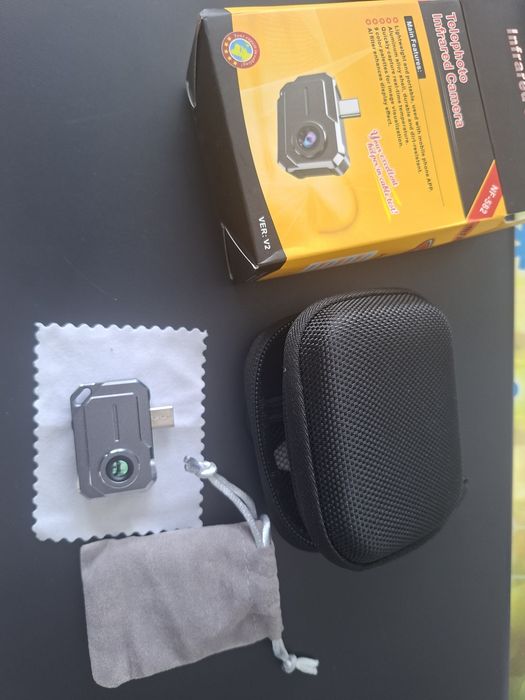 Camara termica ou  termografica Noyafa n-582, com ligacao USB-C para smartphone