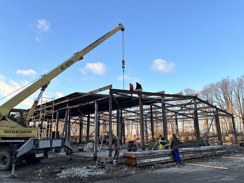 Металевий розібраний каркас  24м на 24м