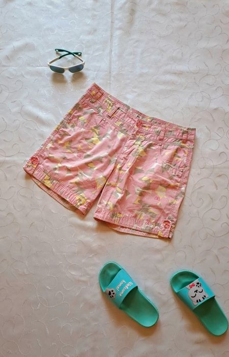 Szorty spodenki damskie różowe 42 bawełna