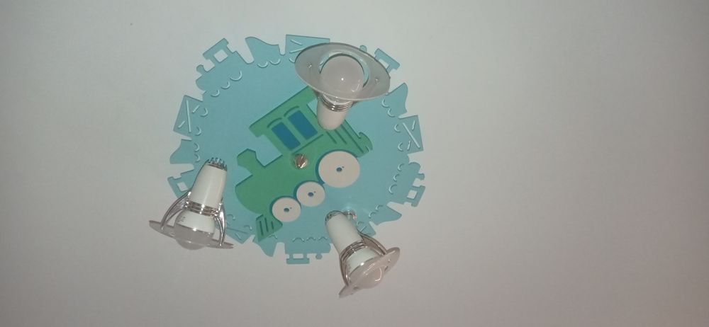 Lampa sufitowa ciuchcia 3 żarówki