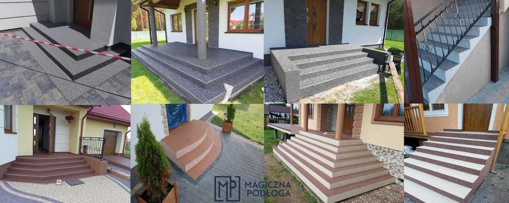 Kamienny dywan Żywica epoksydowa Mikrocement TARAS BALKON SCHODY GARAŻ