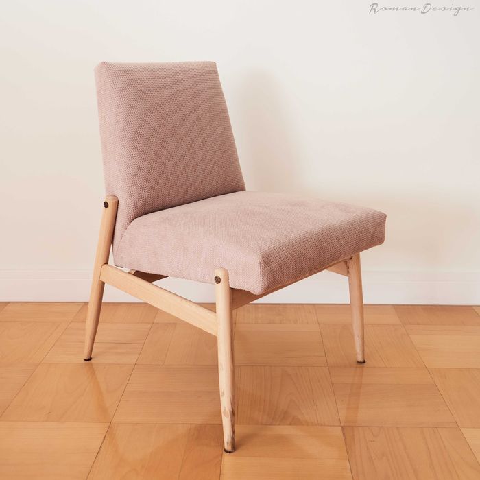 Fotel Celia typ 300 rodem z PRL, przełom lat 60/70, odnowiony, unikat