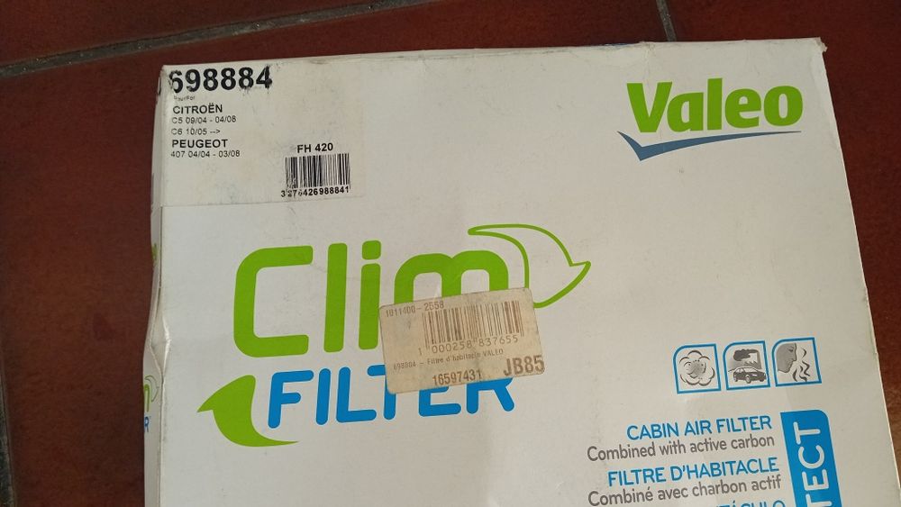 Filtros Novos para Peugeot 407 motor + habitáculo + óleo