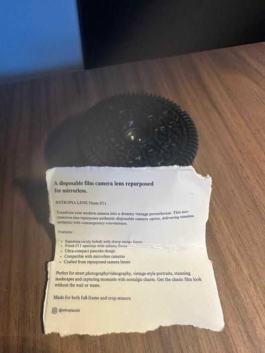 Haoge Square Metal Lens Hood for Fuji Fujifilm + 1 × Retropia® Lense