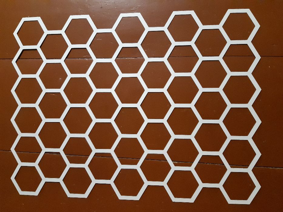 Трафарет для стен из пластика шестигранник трафарет многоразовый сота