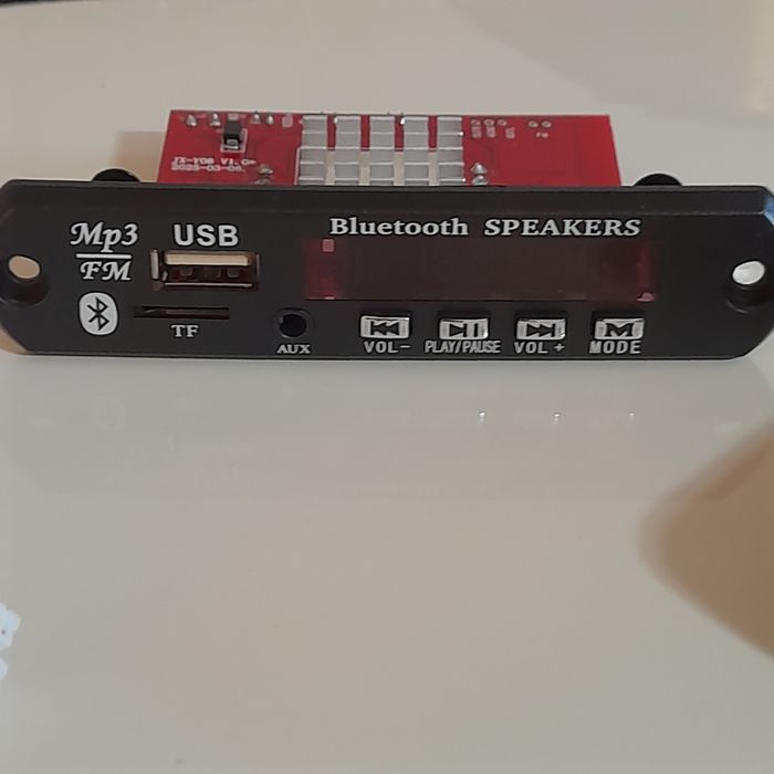 Bluetooth 5.0 мр3 модуль, декодер усилитель 2*60W. USB модуль FM AUX + пульт