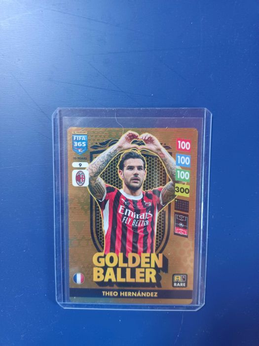 Karta Panini FIFA 365 2025 Golden Baller Theo Hernandez nr 9 AC Milan Rare