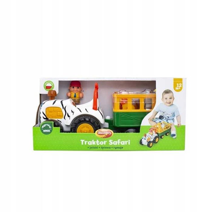 Dumel Traktor Safari jeździ figurki ZOO muzyka
