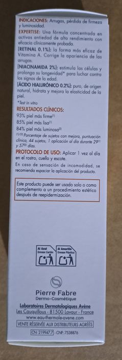 Avène Hyaluron Activ Procedure Retinal