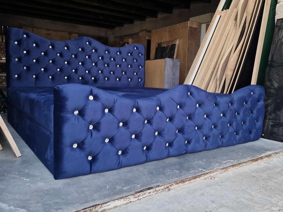 Łóżko kontynentalne 160x200 Glamour szybka realizacja