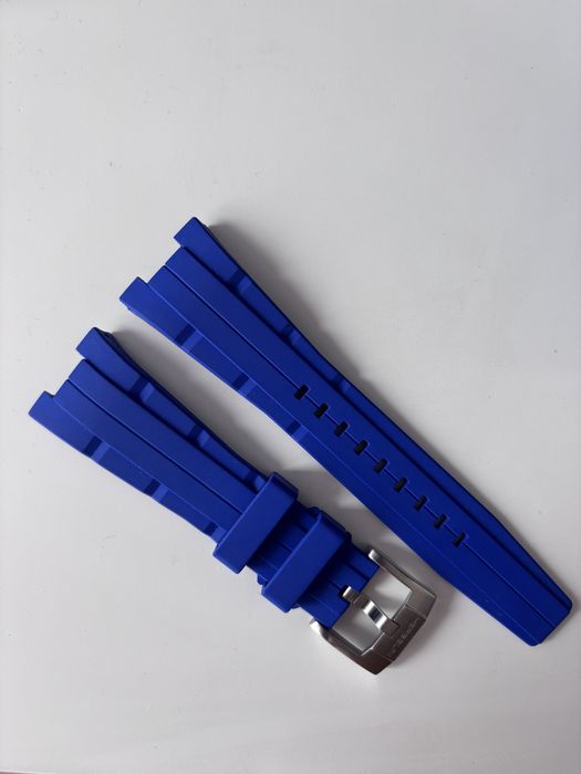 Pasek gumowy kauczokowy do Herbelin Cap Camarat Square 39- niebieski