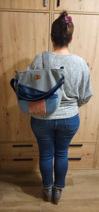 Torba na ramię handmade rozmiar L
