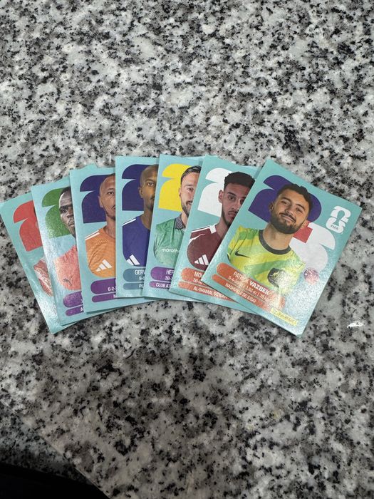 6 pacotes de 7 cartas do mondial
