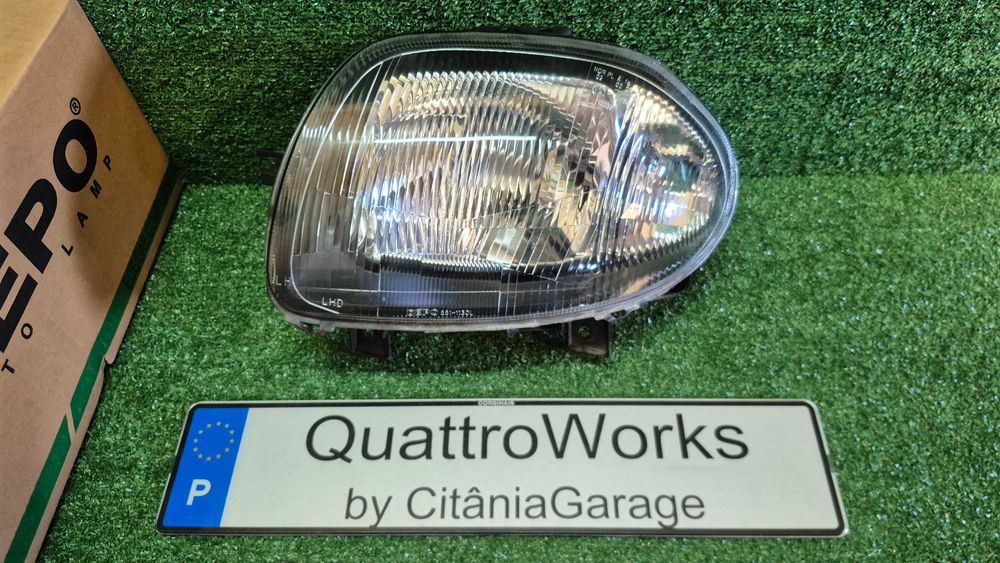 Otica Farol Esquerdo Renault Clio II 1998 a 2001 Ref. 551-1130L-LD-EM USADA DEPO COMO NOVA