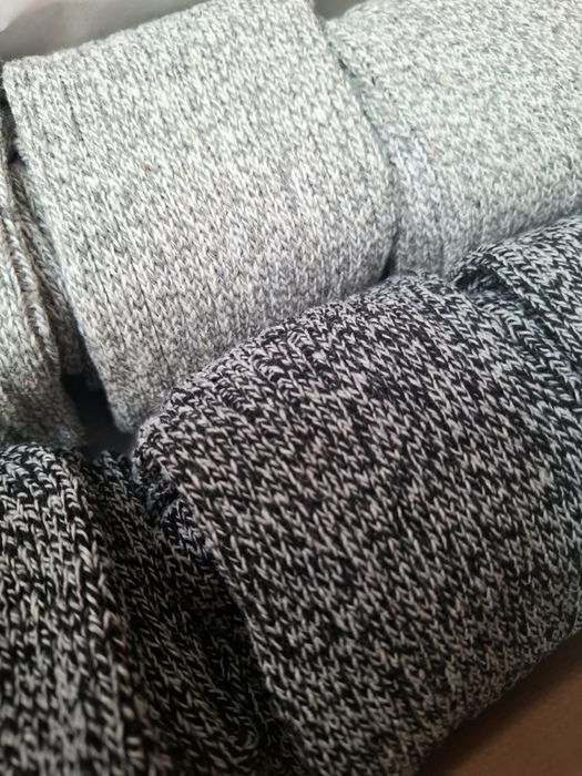 Wełniane ciepłe norweskie skarpety męskie na prezent 6 par r.43-46