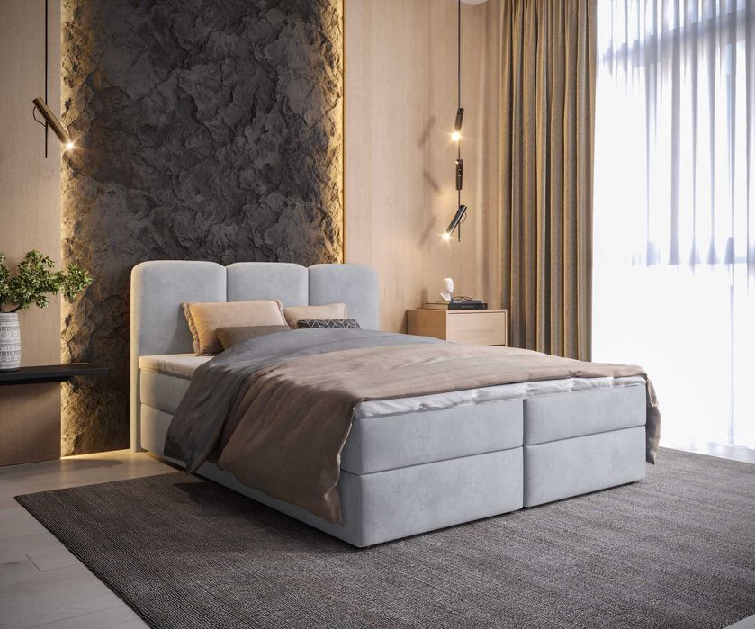 Łóżko kontynentalne Belinda 120x200 / 140x200 / 160x200 / 180x200 cm