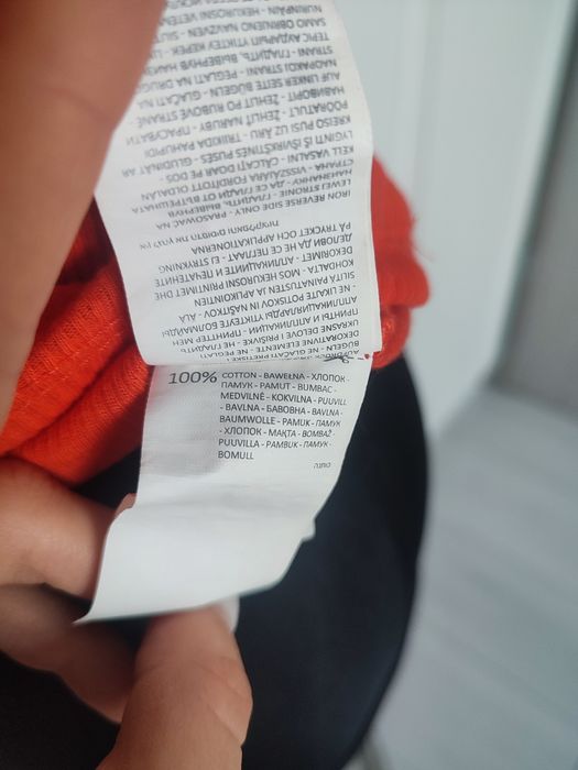 pomarańczowy top prążkowany na ramiączkach bokserka podkoszulka 34 XS